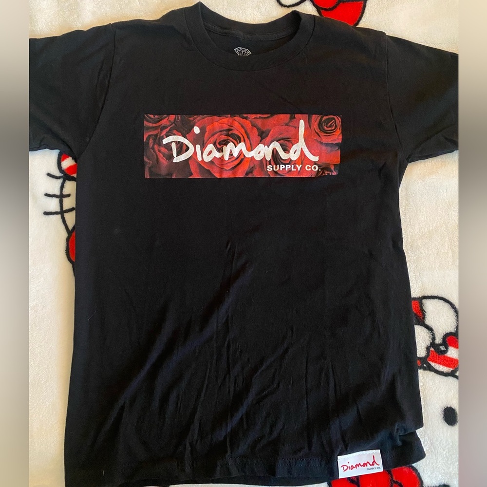 Diamond Supply Co black graphic tee